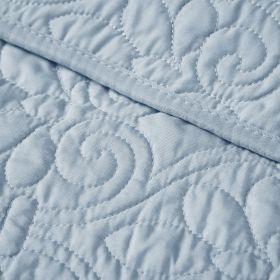 Oversized Quilted Throw Blue 60x70"